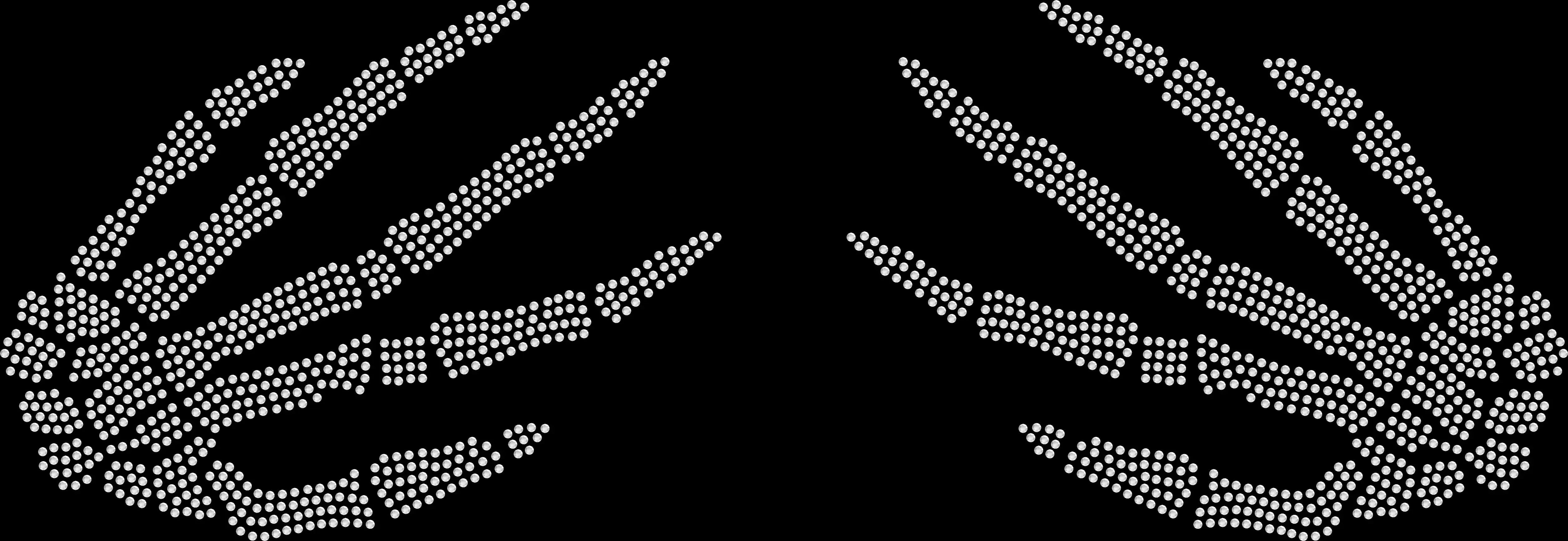 Glitter Skeleton Hands Over Boobs Tee - 1631 -  Rhinestone Halloween Shirt